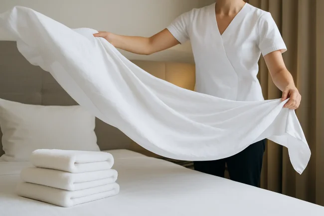 Çarçafë hoteli që s’u tremben larjeve të shpeshta