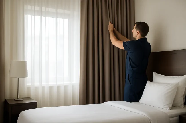 Perde hoteli me porosi që “mbajnë” në punë