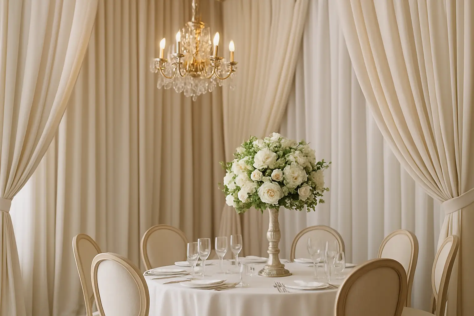 Draperi per salla dasmash që duken shtrenjtë