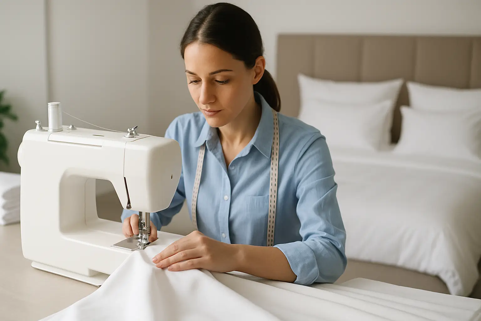 Qepje me porosi për tekstilet e hotelit