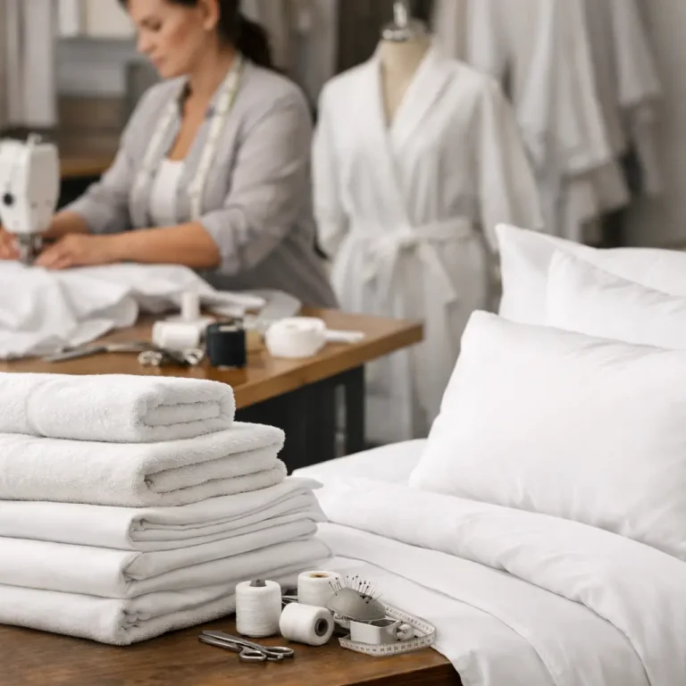 Tekstile hoteli me qepje sipas mases