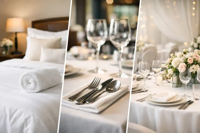 Tekstile për hotele, restorante dhe evente