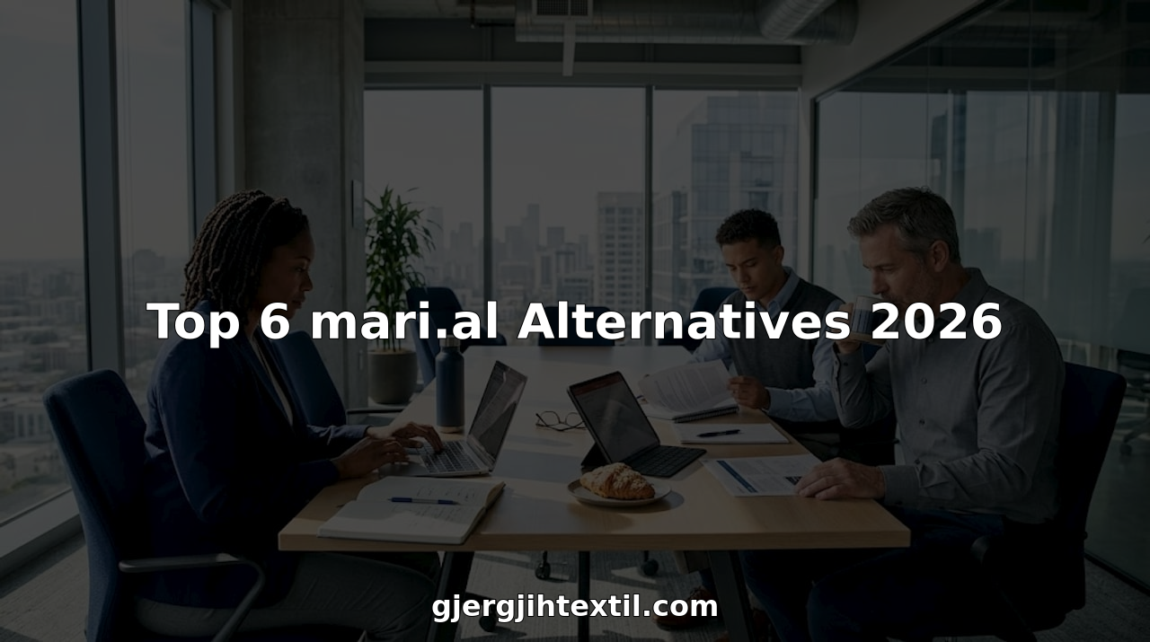 Team comparing business software options in conference room