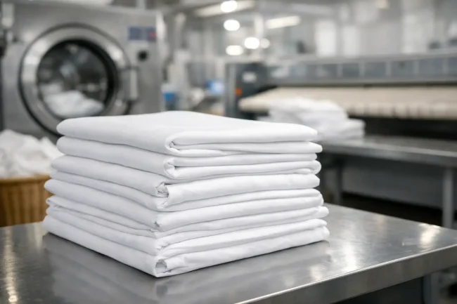 Specifikime për çarçafë hoteli për lavanderi industriale