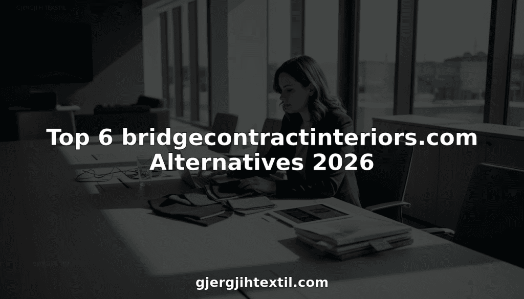 Procurement manager reviews fabric samples at office table