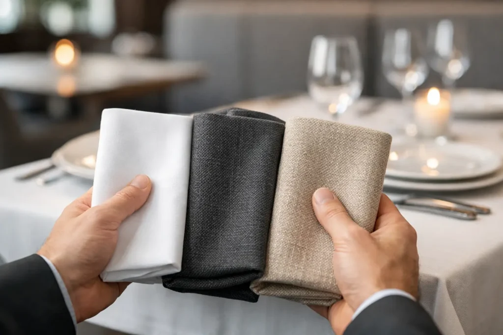 Cila pëlhurë zgjat më shumë në restorant?