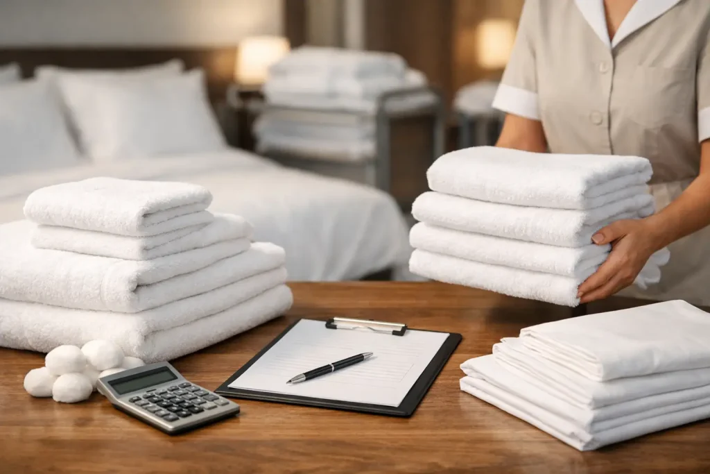 Si të përllogaritni sasinë e tekstileve hotel