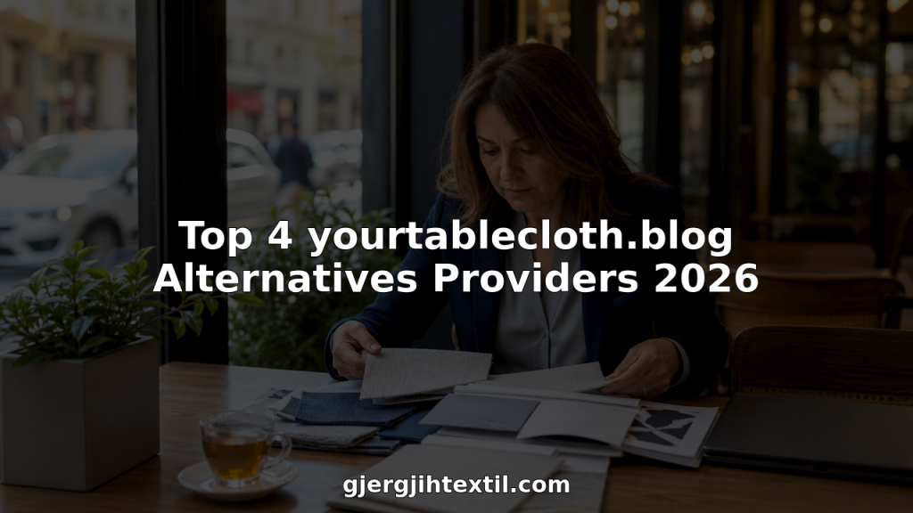 Businesswoman reviewing textile samples and catalogs