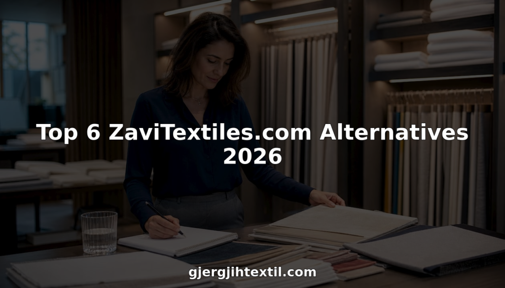 Procurement manager reviewing hotel linen samples