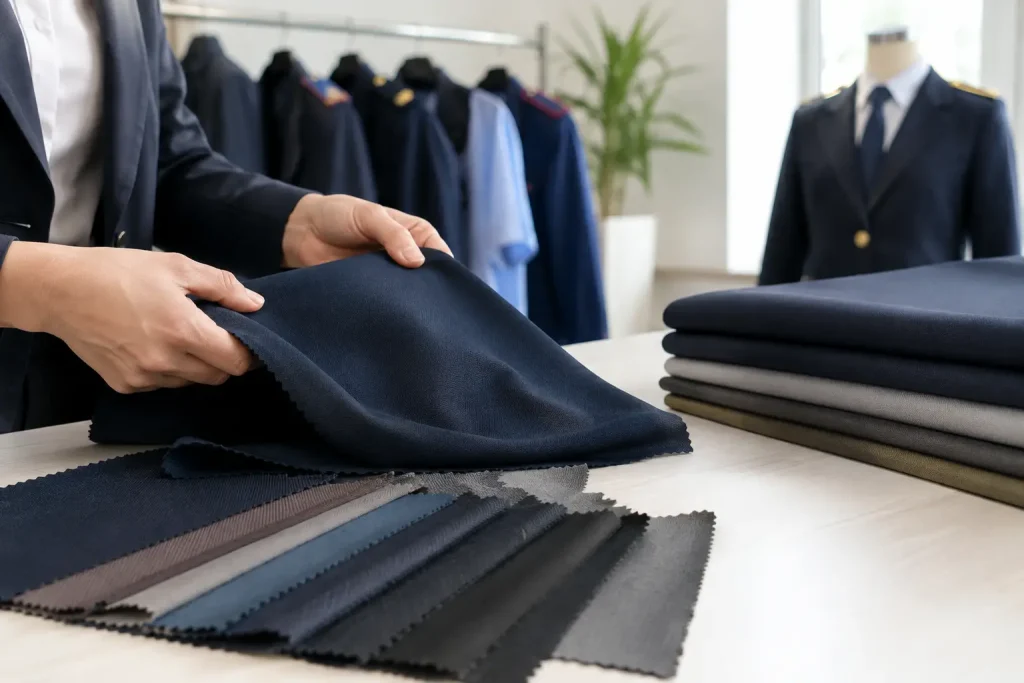 Testim pëlhurash për uniforme që zgjasin
